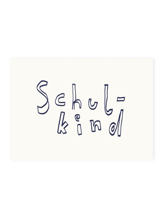 Postcard 'Schoolchild' (Risography)