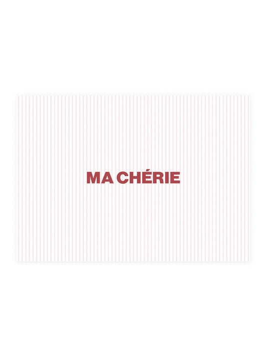 Postcard 'MA CHÉRIE'