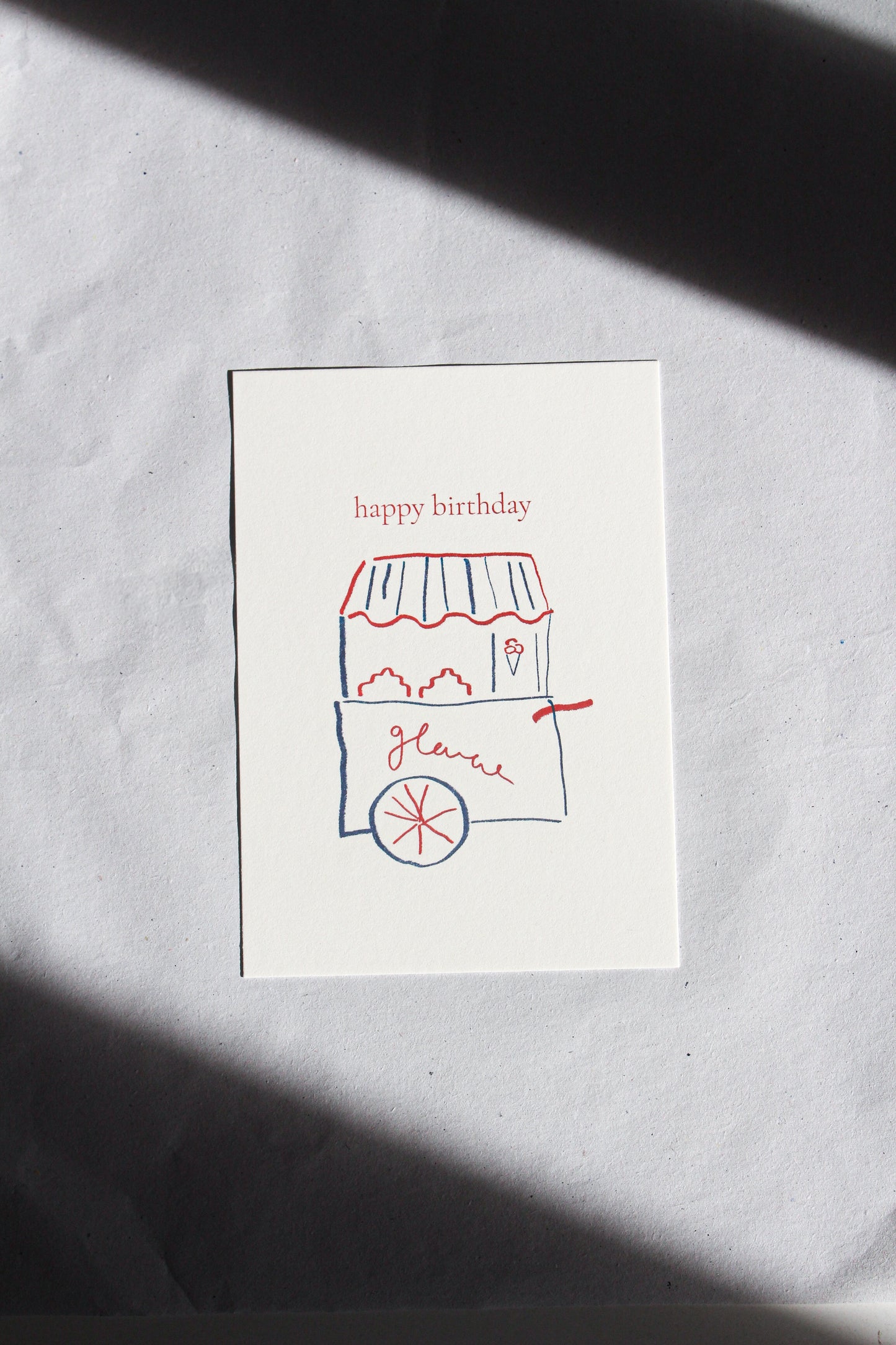 Postcard 'glace' (Risograph)