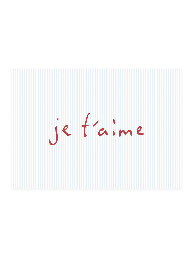 Postcard 'je t'aime'