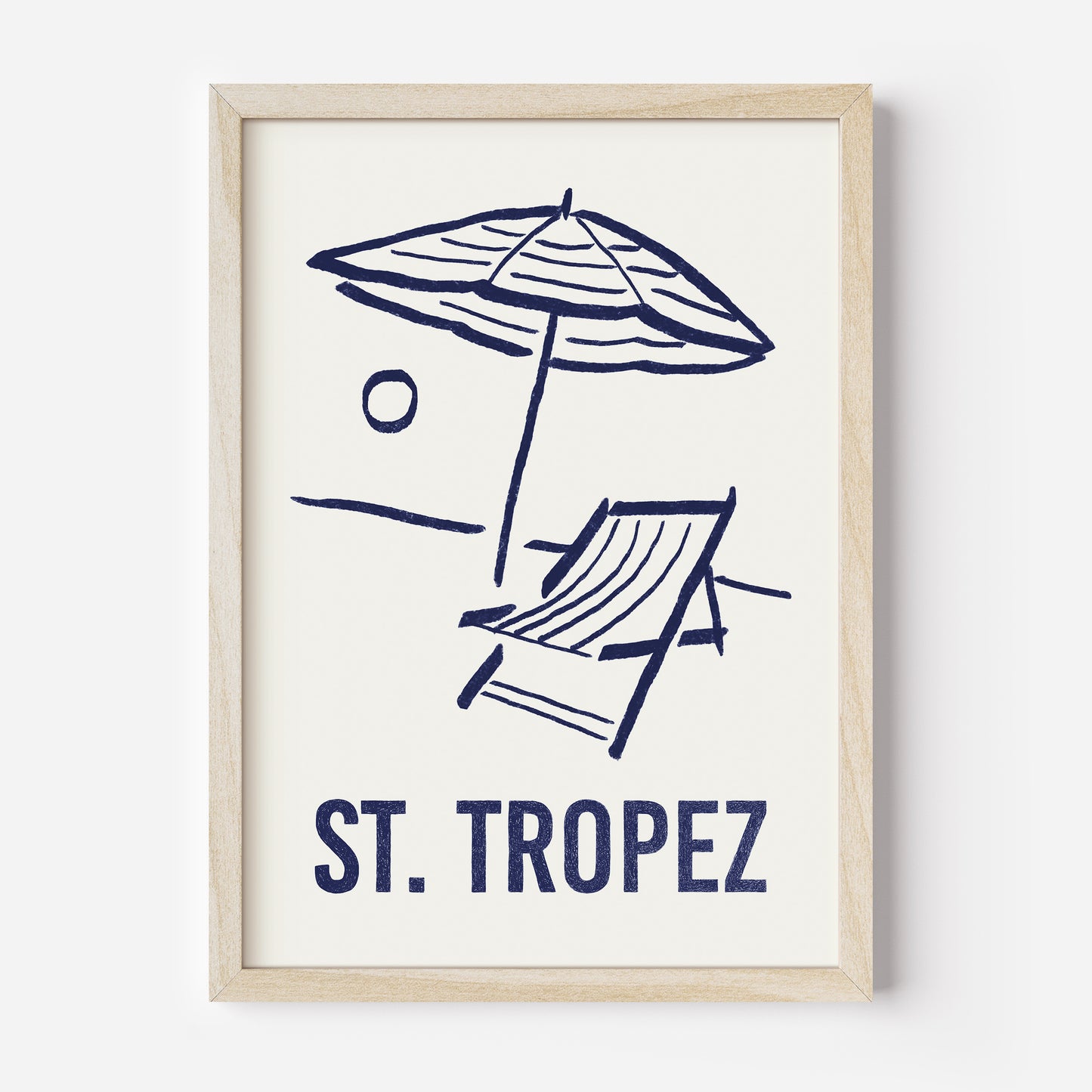 Poster St.Tropez (Risography)